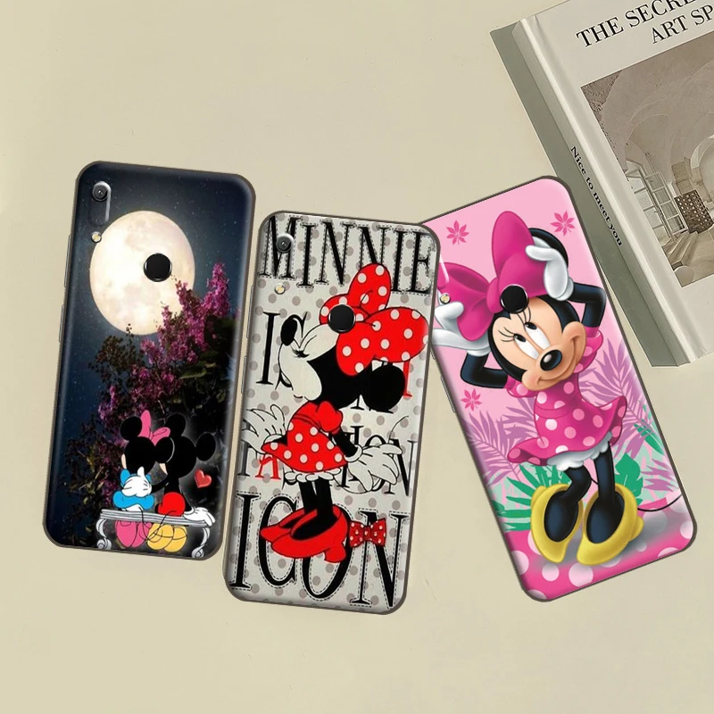 

Disney Mickey Mouse For Huawei Y6 2019 Y6P Soft Silicon Back Phone Cover Protective Black Tpu Case Silicone Cover Carcasa Back