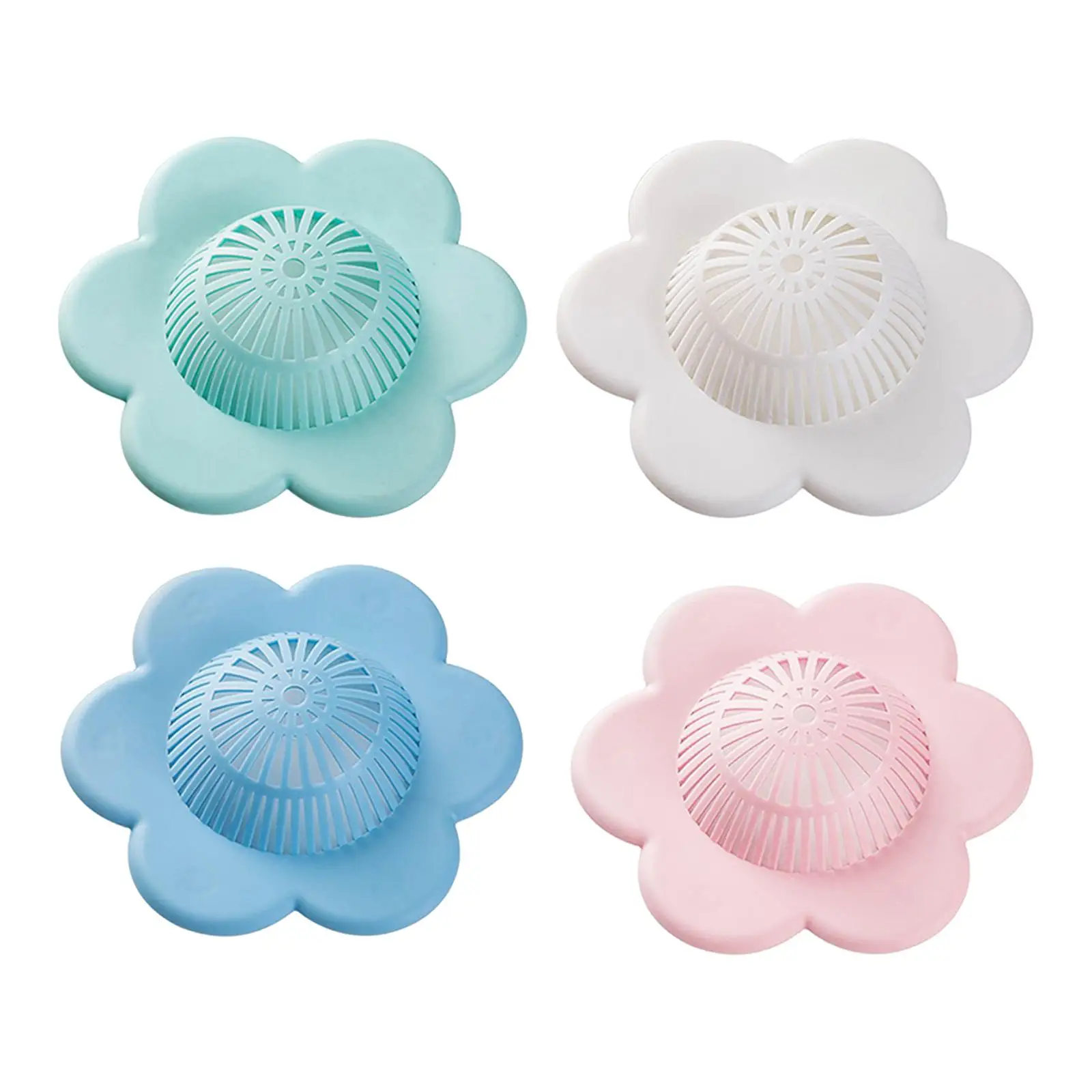 

Floral Style hair stoppers ,Shower Drain Protectors ,Shower Drain Cover with