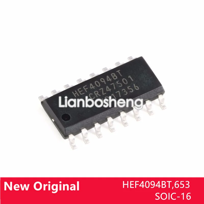 

10 шт. новый оригинальный HEF4094BT,653 SOIC-16 8-ступенчатый переключатель и логический чип регистрации памяти