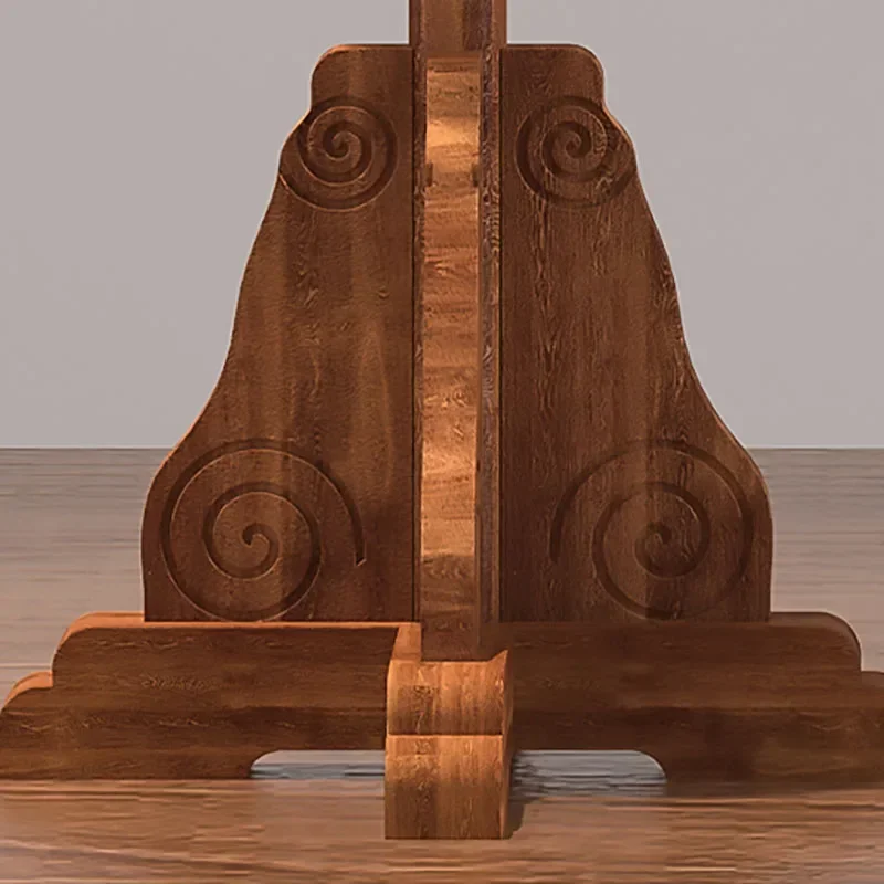 Винтажный стильный напольный светильник из ткани дерева меди E27