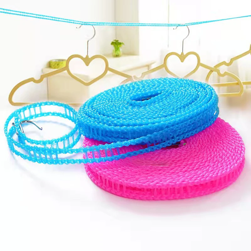 

Нескользящая и ветрозащитная нейлоновая веревка для одежды, 5 м/10 м