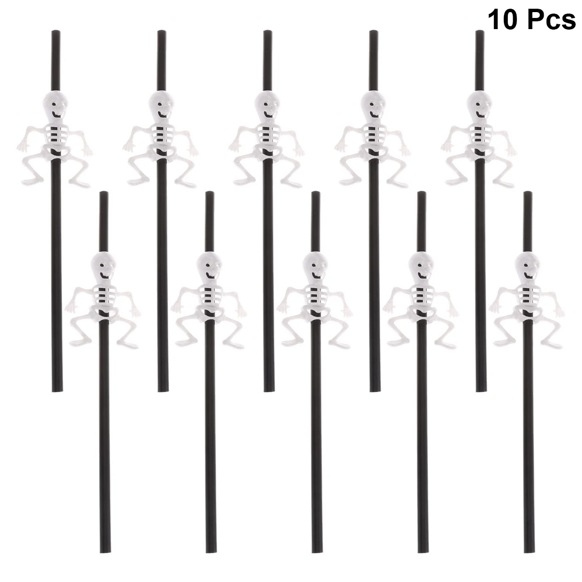 

10pcs Straight Straws Delicate Decorative Decorative Straws Party Supplies for KTV