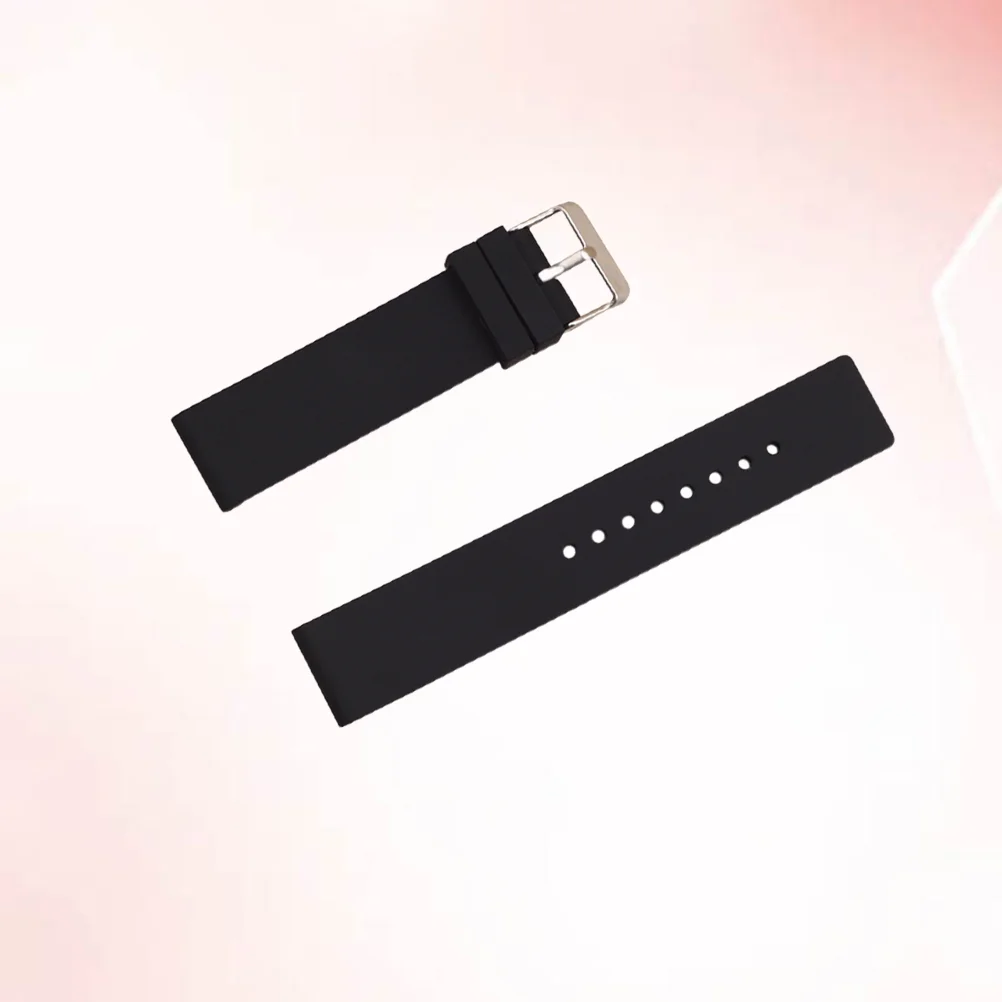 

1Pc Silicone Watchband Durable Wrist Band Watch Strap Replacement for Smart Watch Quartz Watch (18mm)