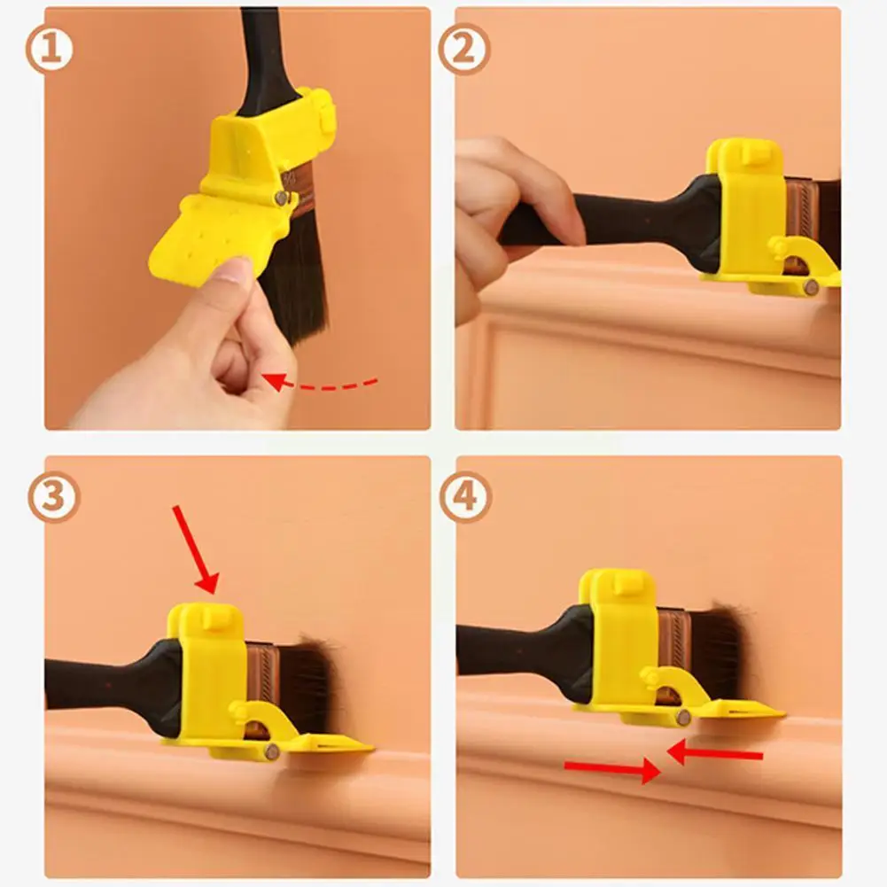 

1 Set Edger Paint Brush Clean Cut Professional Edger Paint Brush Edger Brush Tool Multifunction For Home Wall Room Window D E0q7