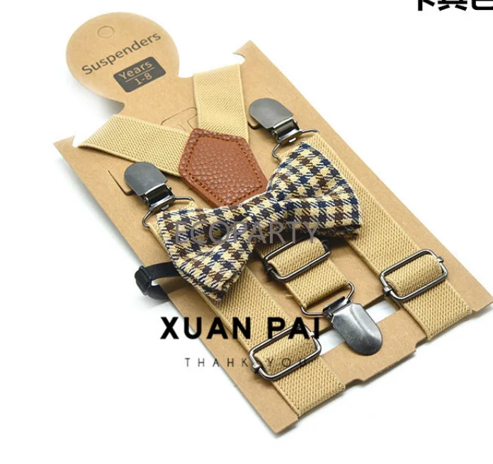 Подтяжки для детей мальчиков и девочек рождественский галстук-бабочка детские