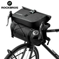 rockbros big capacity bike bag waterproof front tube cycling bag mtb handlebar bag front frame trunk pannier bike accessories