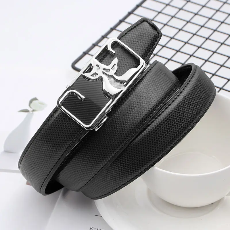 High Quality Fashion Ladies Belt Leather New Automatic Buckle Leather Belt Hottie Personality Versatile Trend Pants Belt A2517
