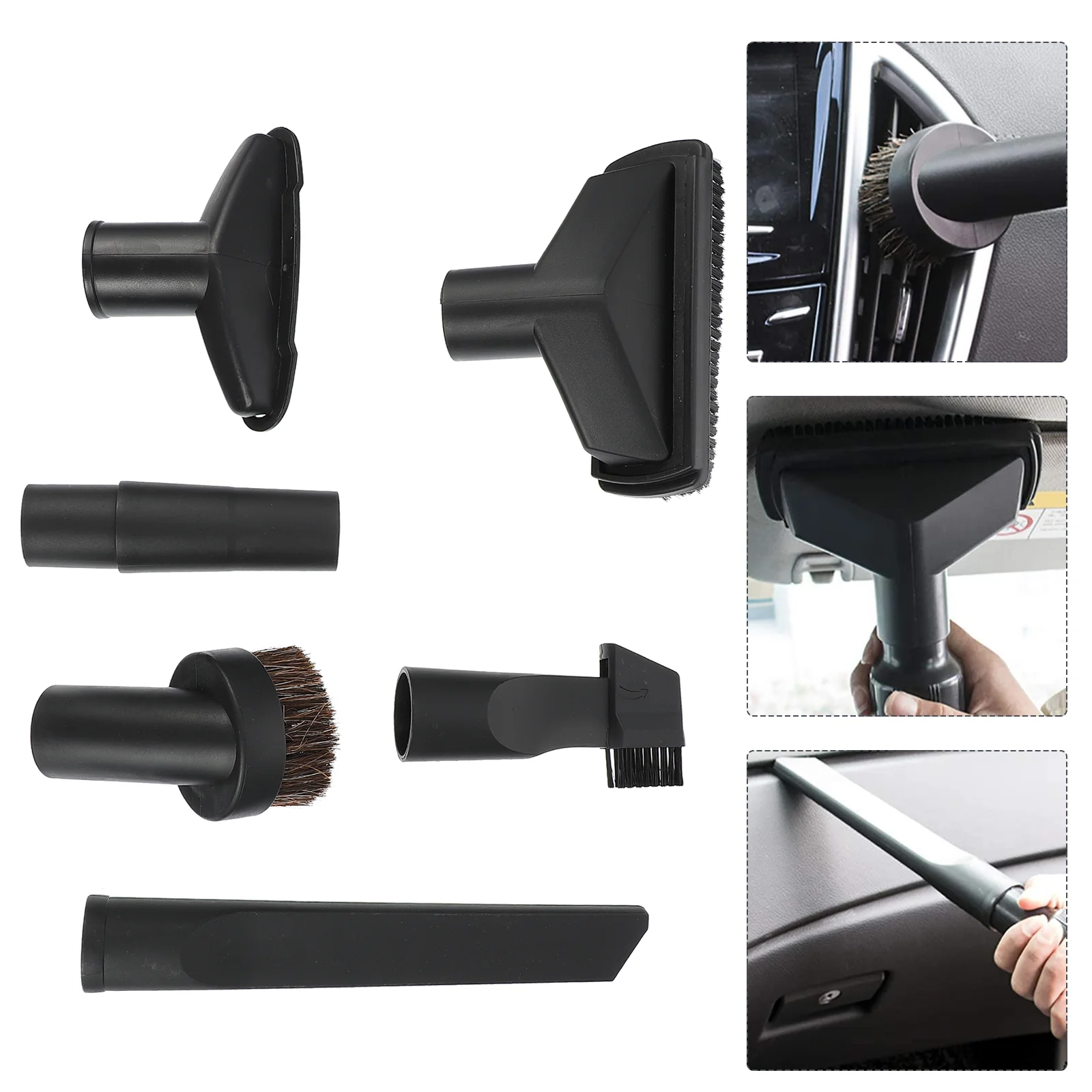 

Brush Vacuum Crevice Converter Replacement Tool Cleaner Adapter Vehicle Hose Dusting Car Attachmentsconnector Part