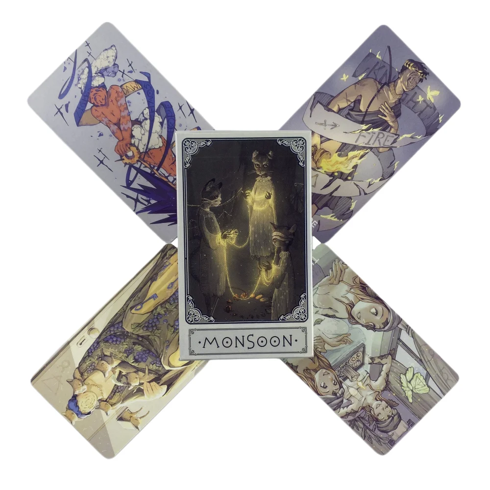 

Monsoon Tarot Cards A 78 Deck Oracle English Visions Divination Edition Borad Playing Games