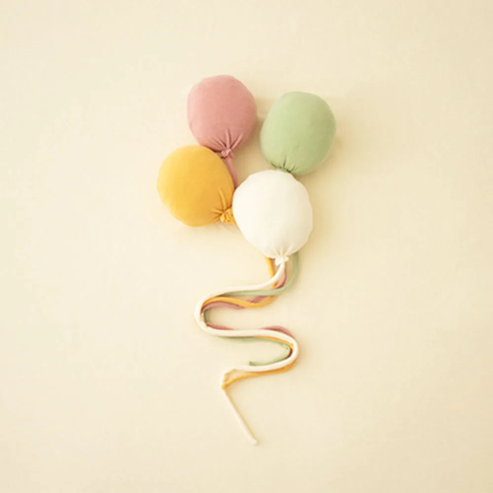 4Pcs Newborn Photography Props Colorful Balloons Creative Set Cute Baby Photo Studio Shooting Accessories Fotografia Background