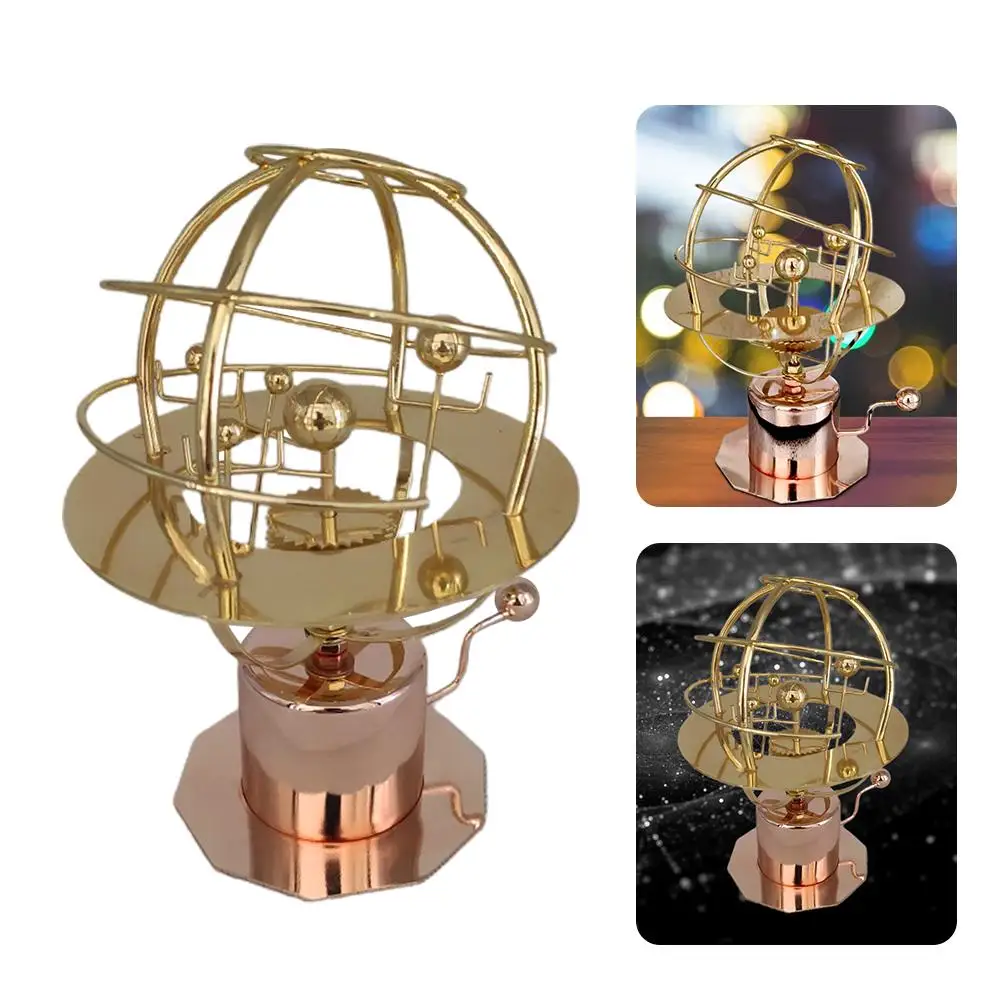 

Металлическая модель на солнечной батарее, креативная 3d модель планеты, сада, дома, гостиной, аксессуары для украшения