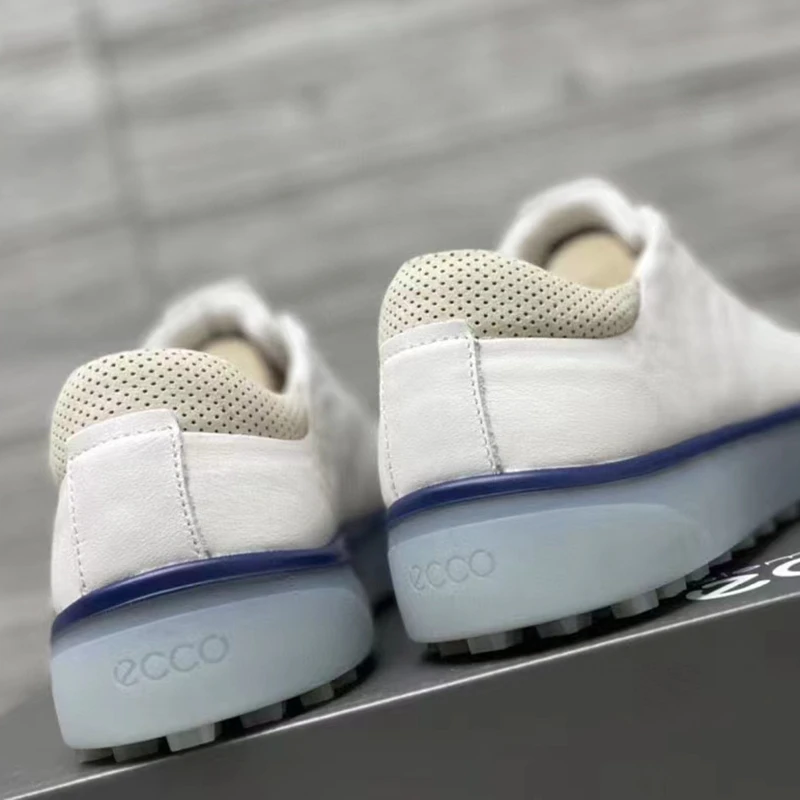 Golf Shoes Men's Nailless Waterproof Top Layer Leather Golf Shoes TPU Anti-slip Anti-Shock Men's Shoes 39-44 Sizes