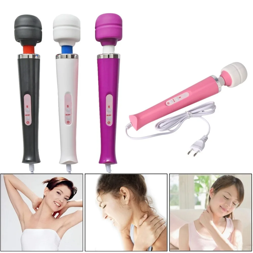 

10-скоростной Массажер для всего тела, волшебная палочка, массажер для ног с вибрирующей головкой, вибрирующий массаж с европейской вилкой, б...