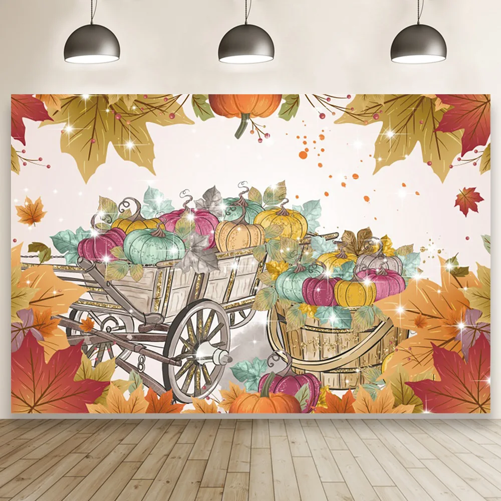 Сезон урожая осень искусственная фотография Тыква детский душ декор стола