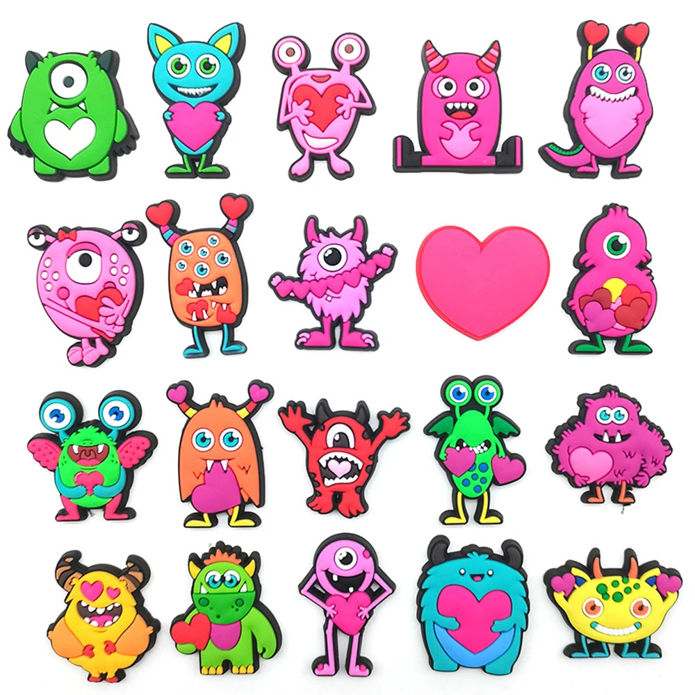 

Single Sale Monsters University PVC Shoe Buckle Sneakers Souvenir Croc Charms Cartoons Decorations Kids Party X-mas Gifts