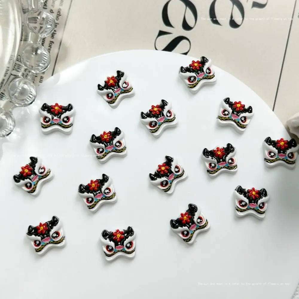 50 шт./пакет 3D светящаяся смола Tide Lion украшение для ногтей милый мультяшный дизайн