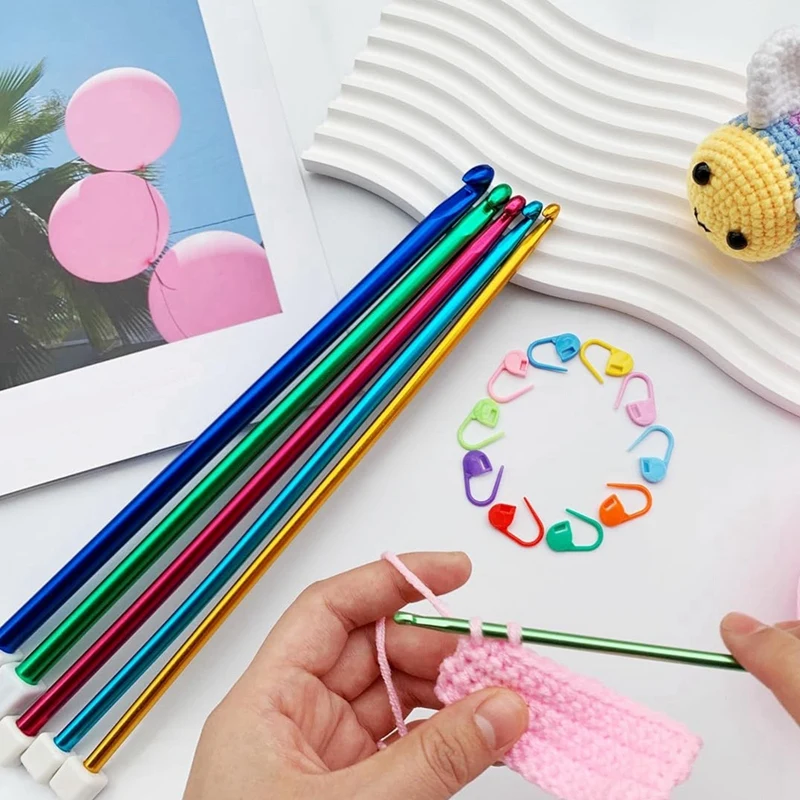 13 размеров (2-10 мм) Крючки для вязания 29 шт.