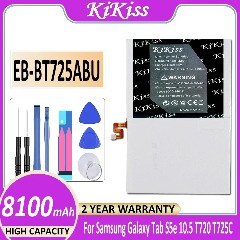 Аккумулятор KiKiss EB-BT725ABU 8100 мАч для Samsung Galaxy Tab S5e 10 5 T720 T725C Bateria