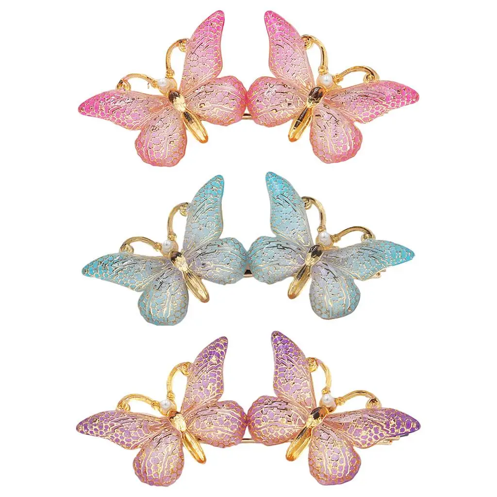 

Metal Butterfly Hairpin Hair Accessories Headwear for Short Hair Women Teens