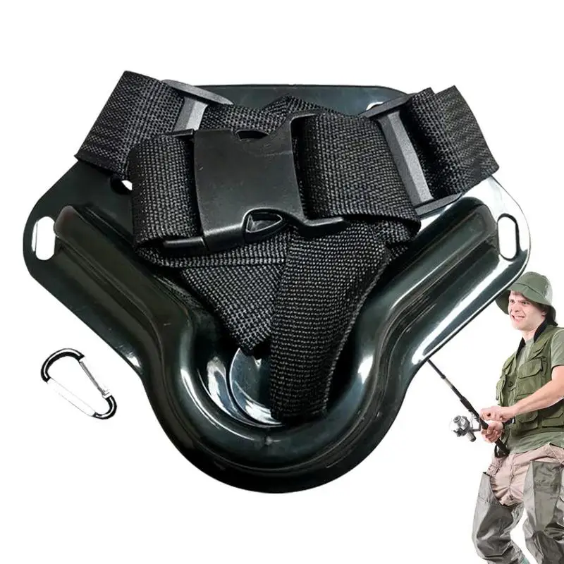 

Outdoor Fishing Pole Belt Comfortable Waist Belt Anti-Rust Reinforced Components Sea Fishing Fighting Belt River Lake Outdoor