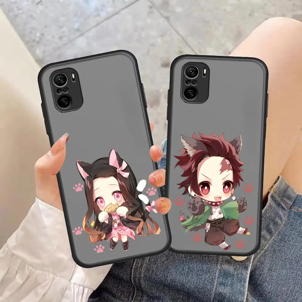 

Japan Anime Demon Slayer Cute Case For Redmi K40 Case For Redmi K40 K30 K20 10 10C 10X 9T 9C 9A 9 8A 8 7A 7 6 Pro Plus 5G Cover