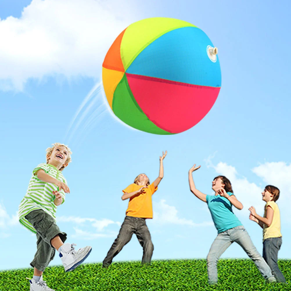 

1PC Inflatable Latex Ball Nylon Cloth Balloon Parents-kid Toy Interaction Ball for Home