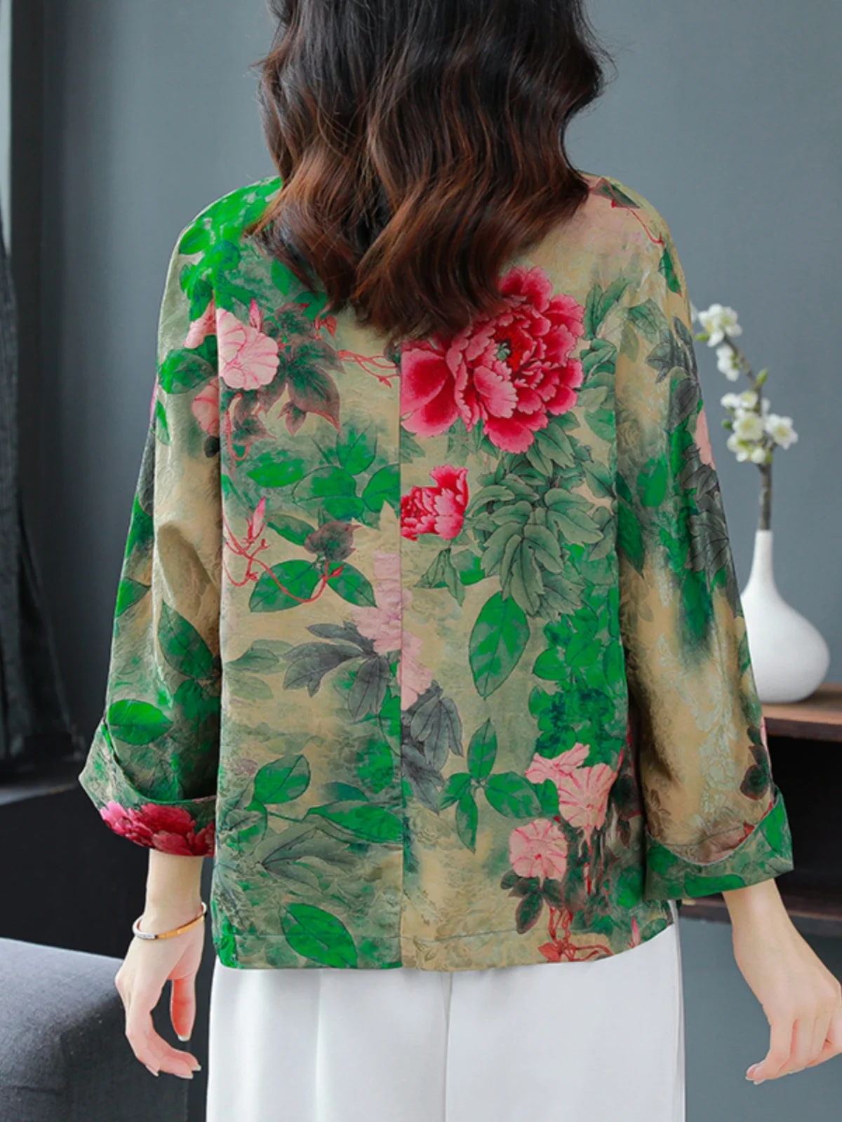 Женская элегантная рубашка с принтом верхняя одежда женский летний новый