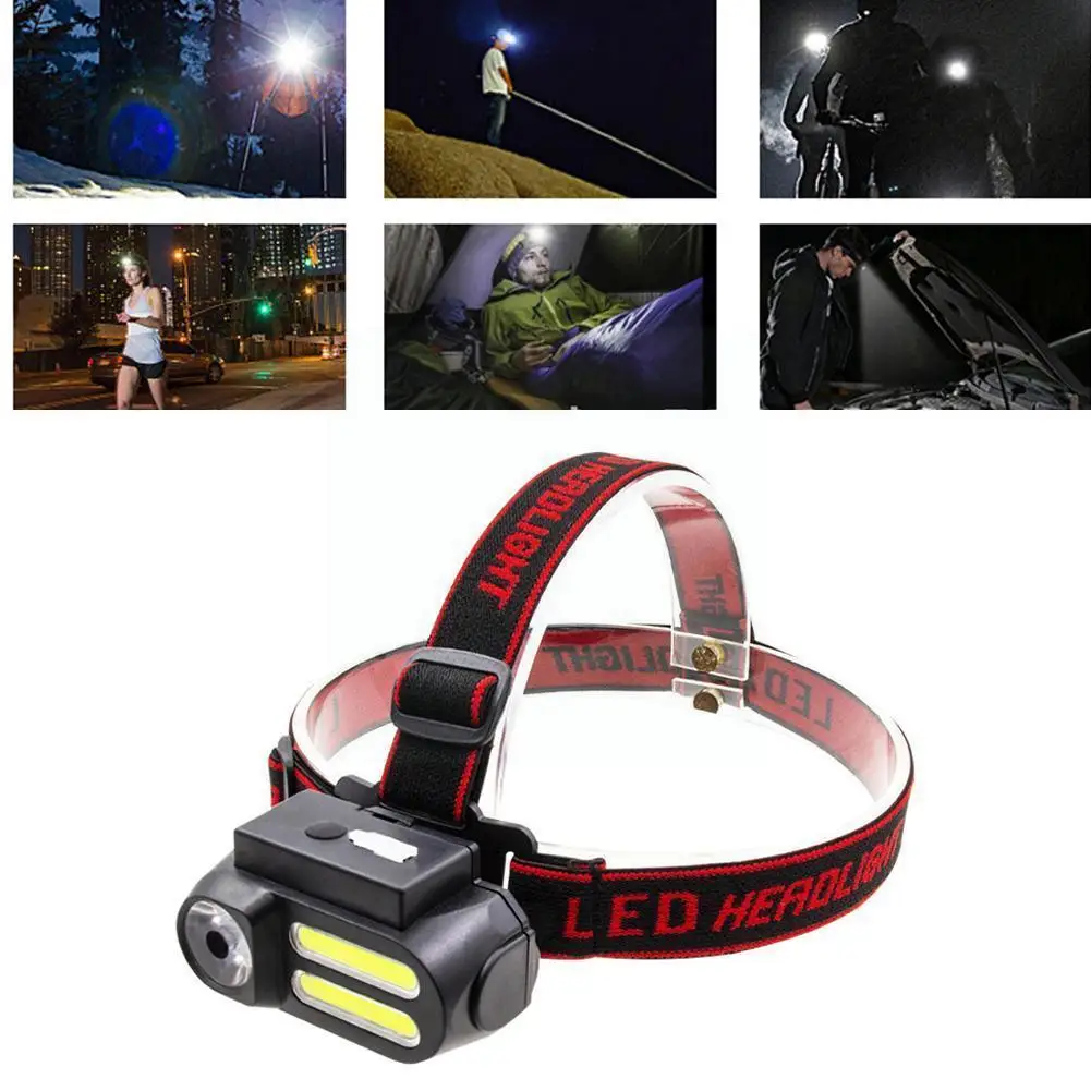 

Xp-g Q5 Lamp Flashlight Torch For Fishing Camping Runing Light Led Lamp Cob Light Use Rechargeable 18650 Batte D6r3