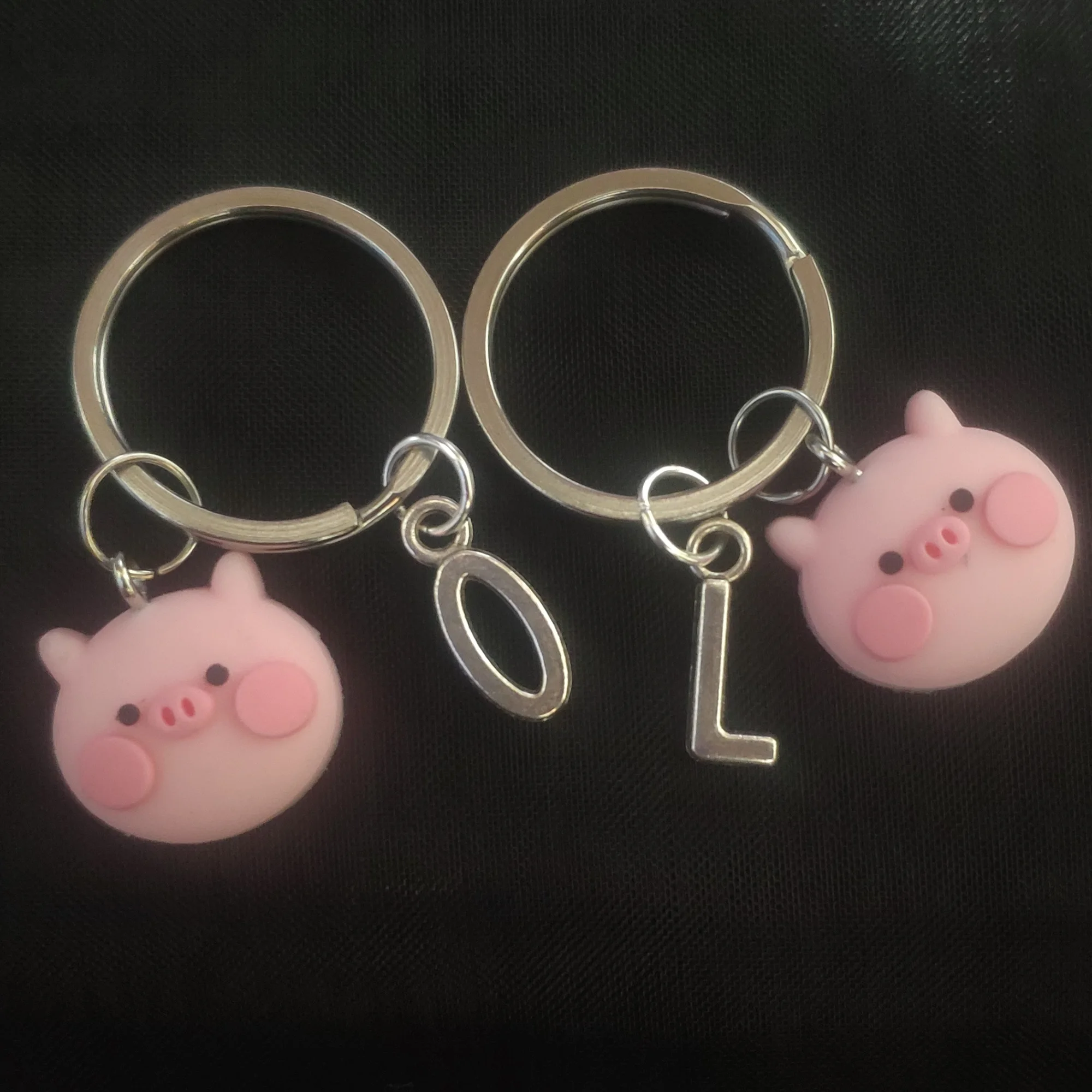 

1PC Cute Pink Pig Keychain Key Ring For Women Girl Animal Bag Key Chain Lovely Keychains Car Keyring Jewelry Gift