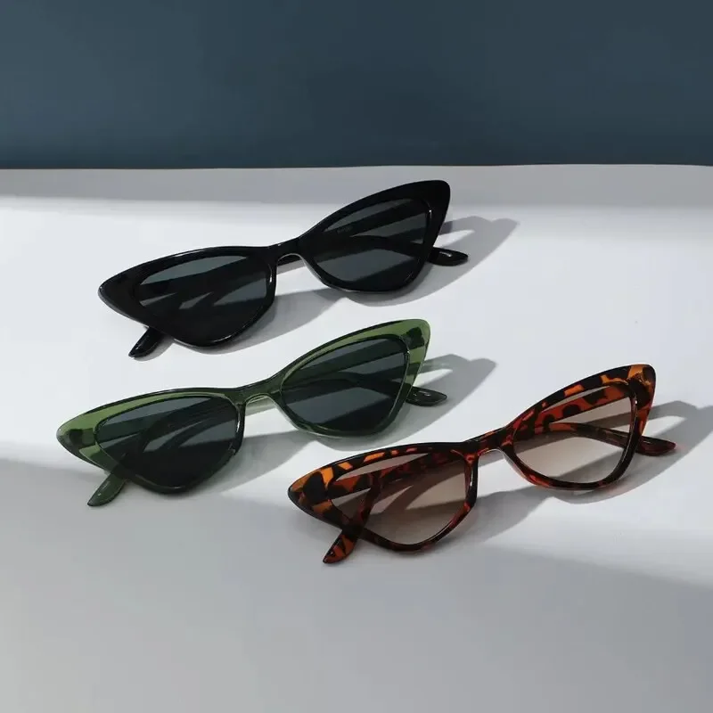 3 пары в комплекте маленькие солнцезащитные очки кошачий глаз женские милые