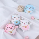 Мини плюшевая набивная кошка свинка Мультяшные животные игрушка для детей парная подвеска брошь девочка ребенок плюшевые животные кавайная игрушка брелок