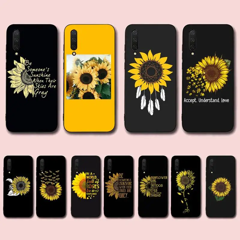 

Yellow Flower Small Daisy Sunflowe Phone Case for Xiaomi mi 5 6 8 9 10 lite pro SE Mix 2s 3 F1 Max2 3