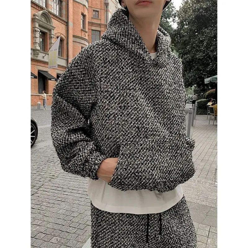 Свитшот с капюшоном и прямые брюки Y2k K Pop