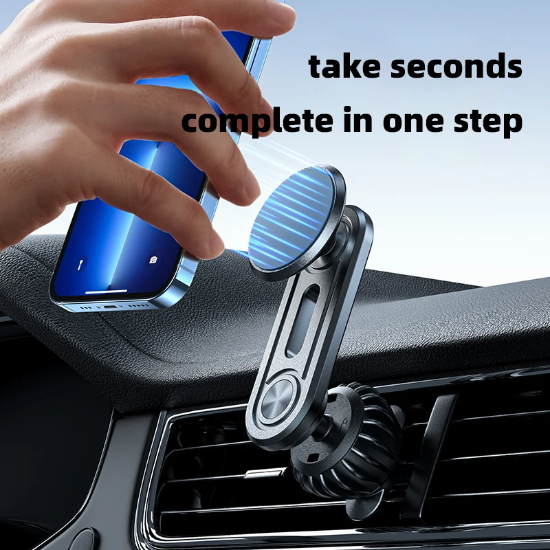 

360 Rotation Strong Magnetic Car Holder Universal Mobile Phone Holder Magnet Mount Bracket for iPhone 14 Pro Max 13 12 Series