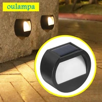 4packs 3led waterproof for garden railings pathway park cortyard terraces fence wall landscape stair solar step light