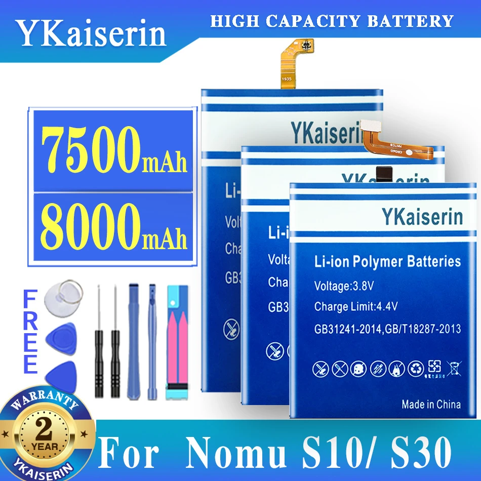 Новый аккумулятор S30 S10 для сотового телефона Nomu S 10 30 Высококачественная замена +