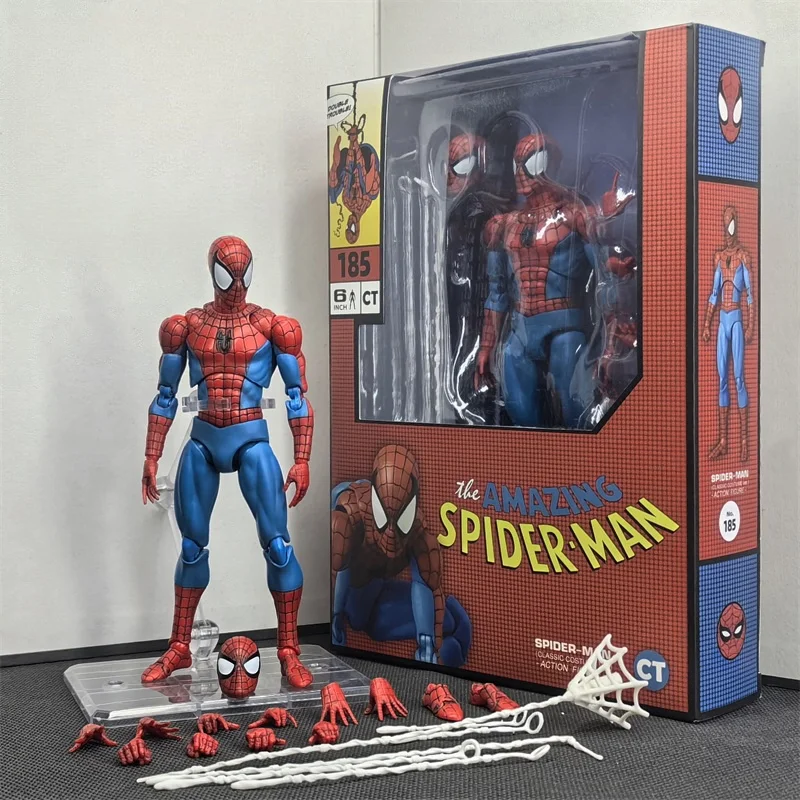 CT Toys Человек-паук Mafex 185 фигурка Майлза Моралеса классический костюм