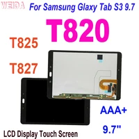 aaa 9 7 t820 lcd for samsung glaxy tab s3 9 7 t820 t825 t827 lcd display touch screen digitizer assembly replacement tools