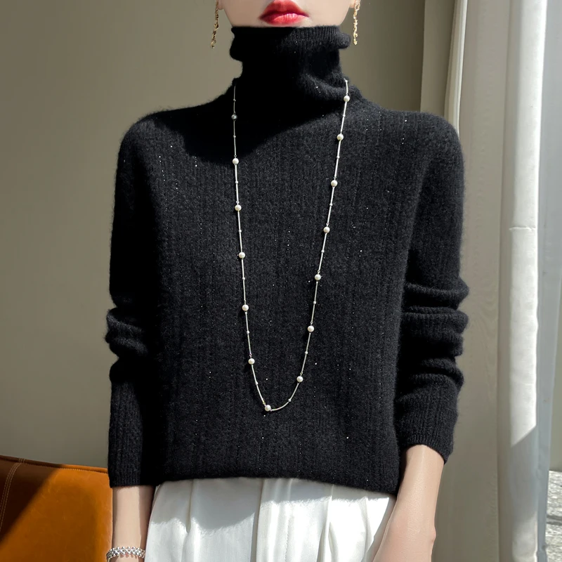 Осень/зима новинка Модный женский трикотажный кашемировый пуловер свободного