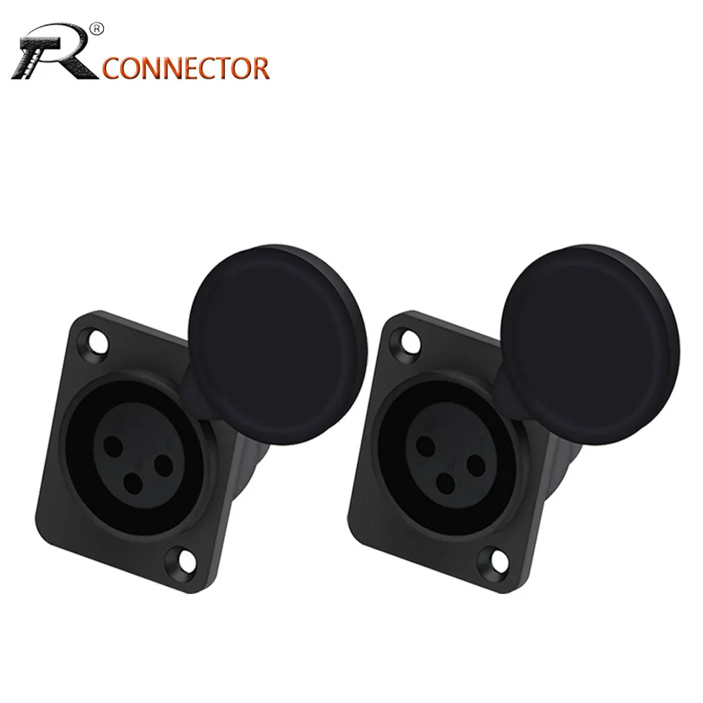 

Гнездовой разъем XLR 3-контактный с защитной крышкой, 3 шт.