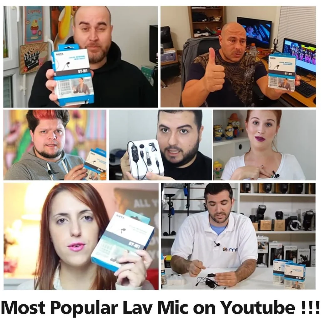 Микрофон BOYA Condenser Professional Lavalier Lapel BY-M1/M1PRO/M1DM для ПК, iPhone, камеры, записи YouTube, блоггеров и подкастов.