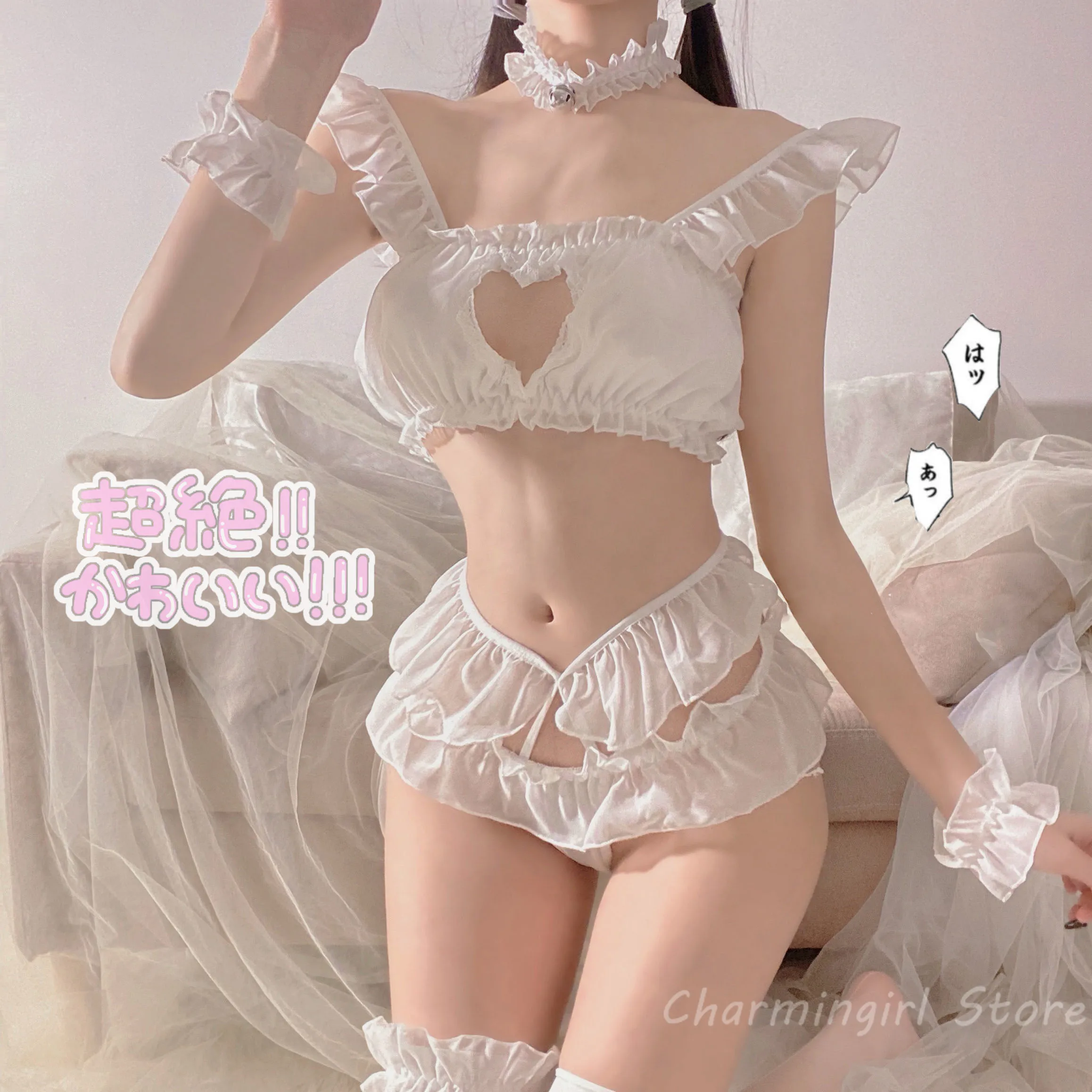 

Japanese Sexy Lingerie Uniformes Lace Underwear Student Temptation Cat Outfits Anime Cosplay Halloween Costumes for Women