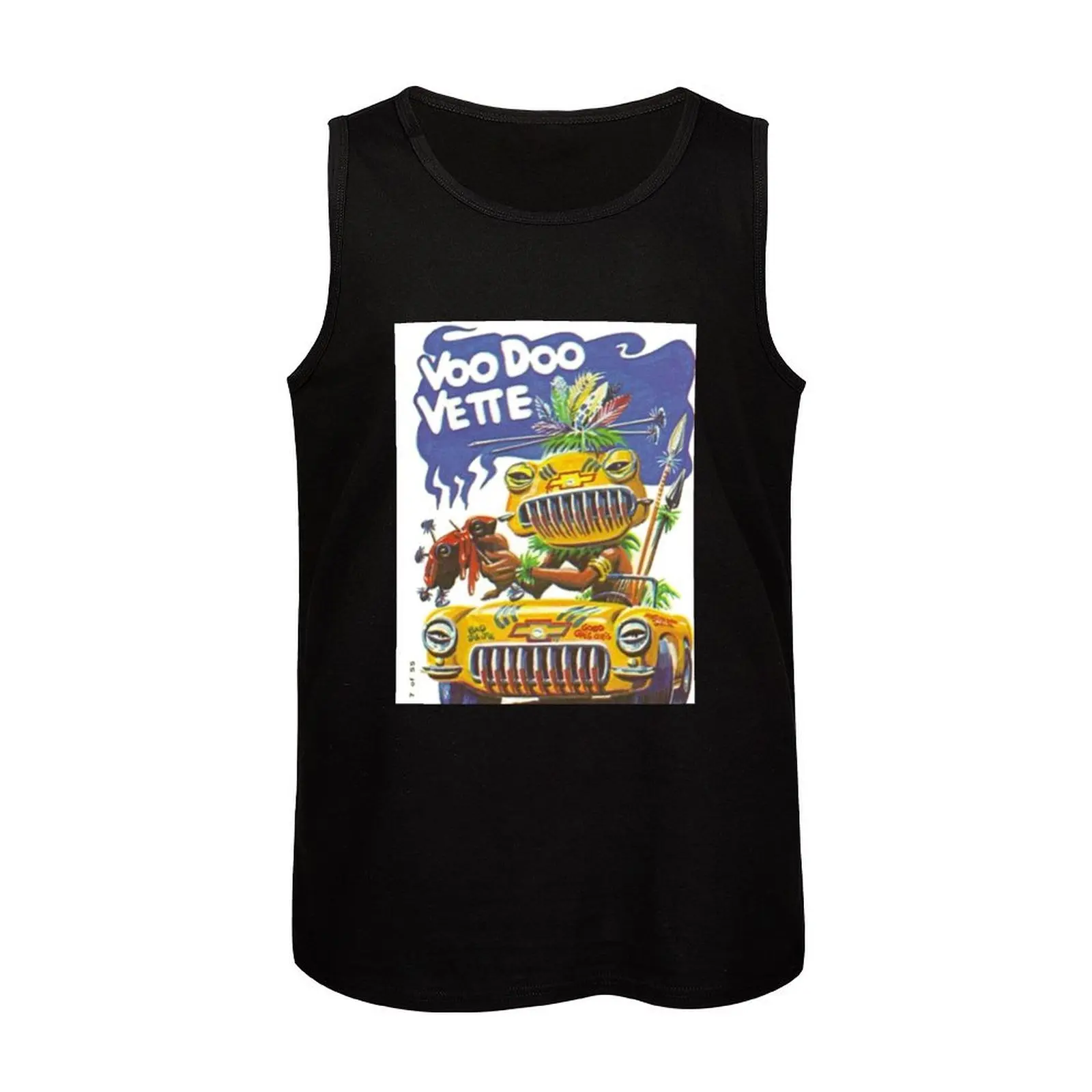Фото # 7 Voo Doo Vette, майка Weird Wheels Tank Top, простая однотонная майка без рукавов, повседневная рубашка без рукавов №4