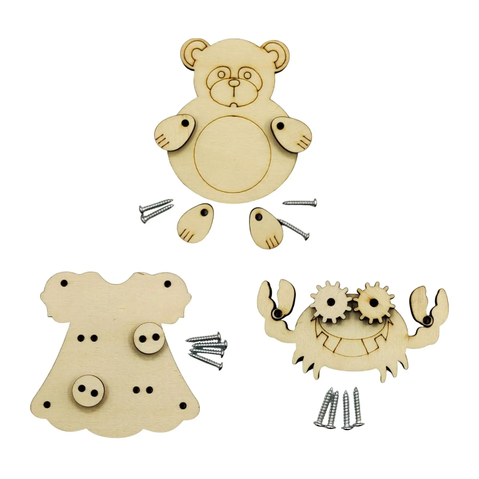 

Wood Busy Board Accessories Educational Toy Montessori Board DIY Accessories