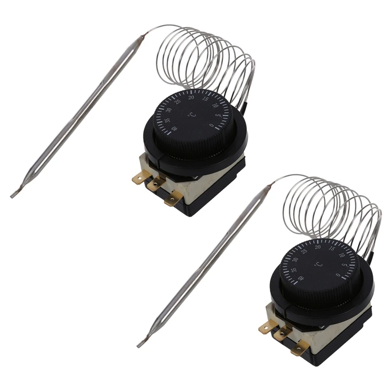 

2X 1NC 1NO AC 250V/380V 16A 0-40C Temperature Control Switch Capillary Thermostat