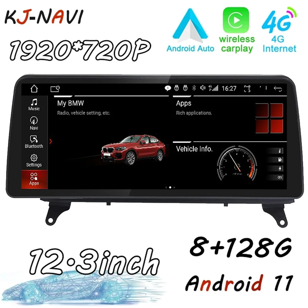 $340.38 Car Audio BT Monitor For BMW X5 E70 / X6 E71 (2007-2012) CCC CIC System Android 11 Radio Stereo Multimedia GPS