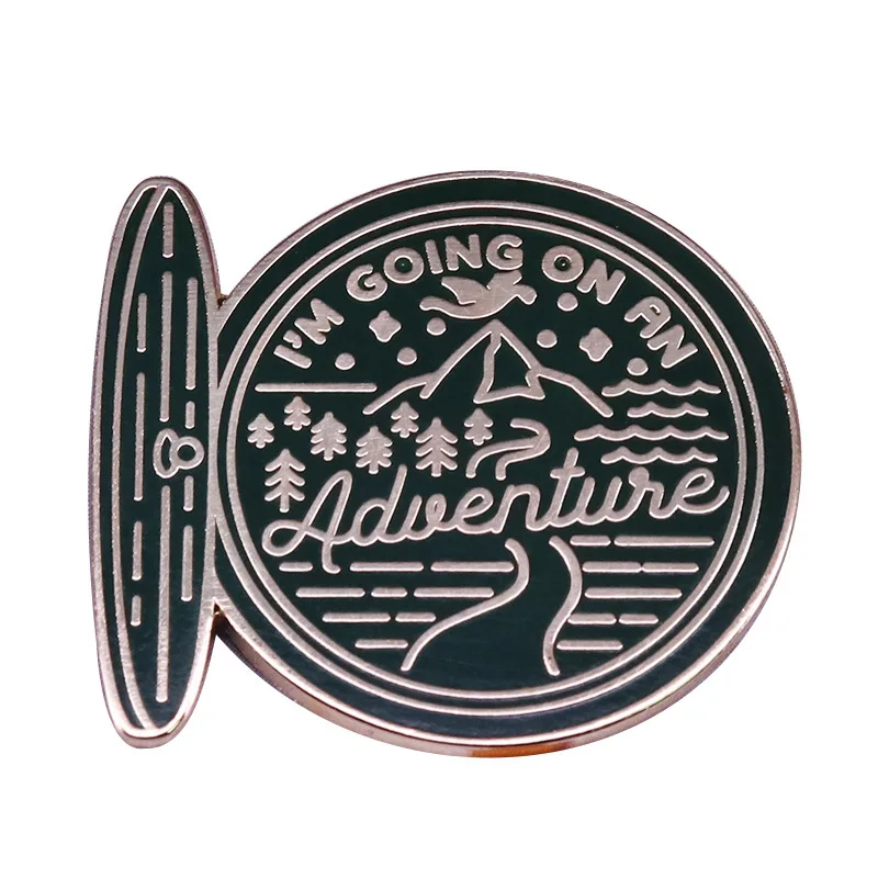 

Modern Graphic Rotation Enamel Pin Wrap Clothes Lapel Brooch Fine Badge Fashion Jewelry Friend Gift