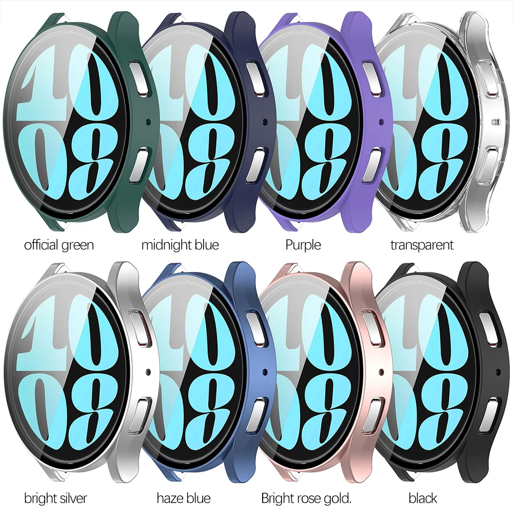 Чехол из поликарбоната для Samsung Galxy Watch 6 40 мм 44 Защитная крышка с экраном Galaxy