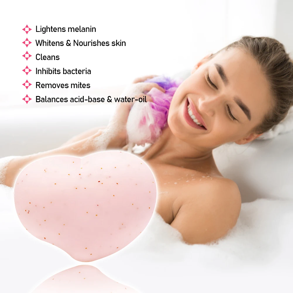 Мыло ручной работы в форме сердца с защитой от черных и клещей 80 г |