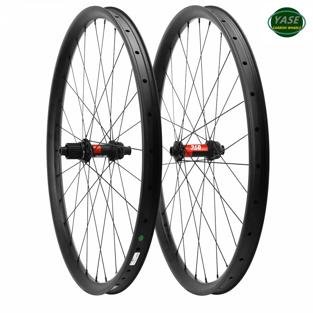 

Carbon MTB Wheelset DT Swiss 240 MS Hub Asymmetric 45x25mm AM Disc Carbon Rims Bicycle MTB Wheels 29 Tubeless Boost 148